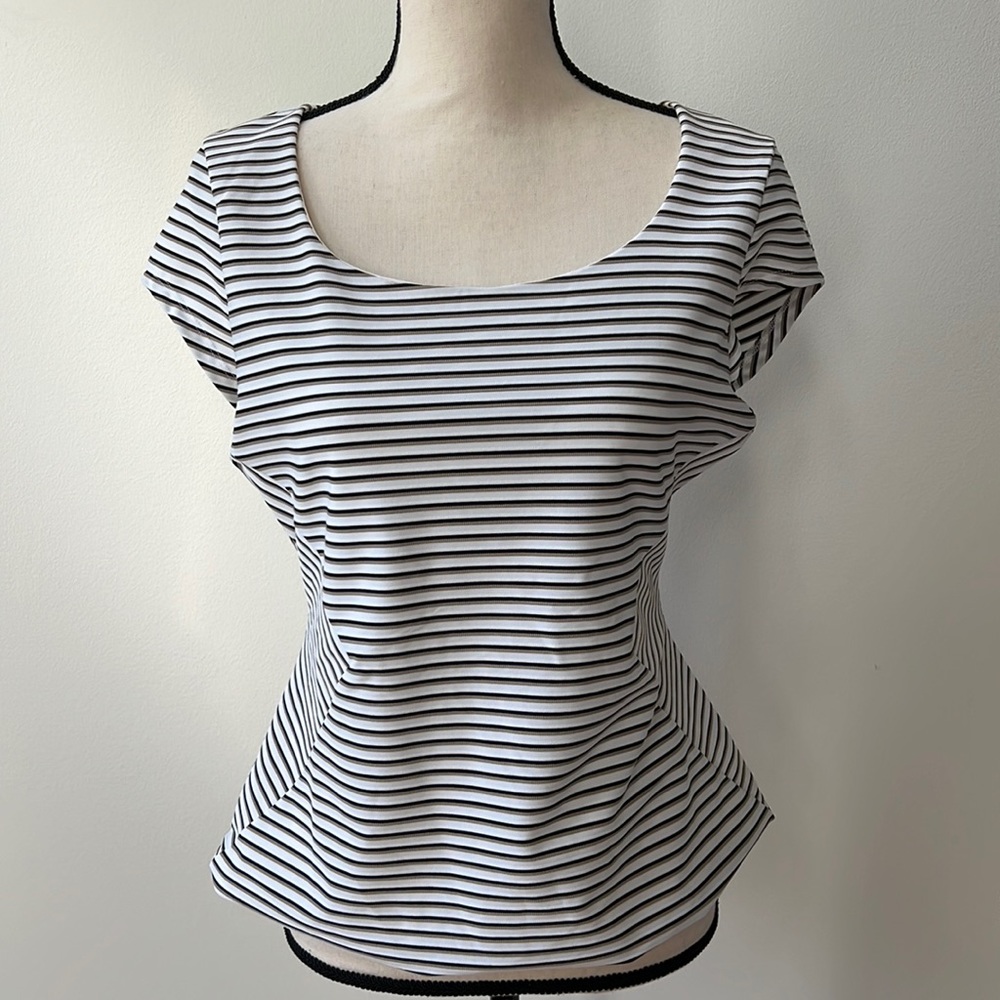 White House Black Market Striped Blouse